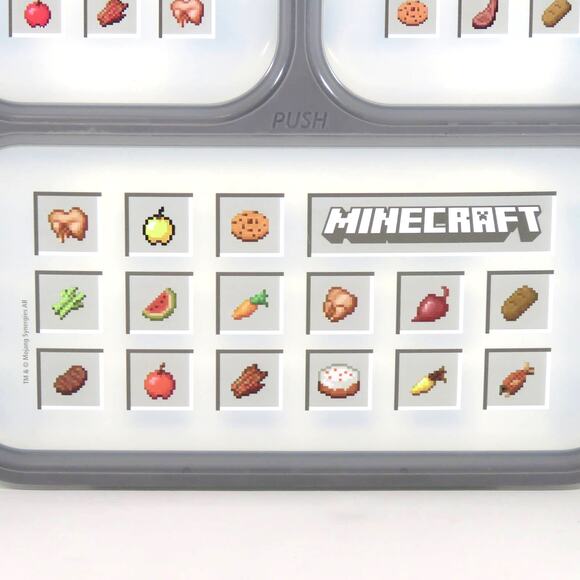 Minecraft Lunch Sandwich Bento Box Food Storage Container Kids Green - Picture 8 of 16